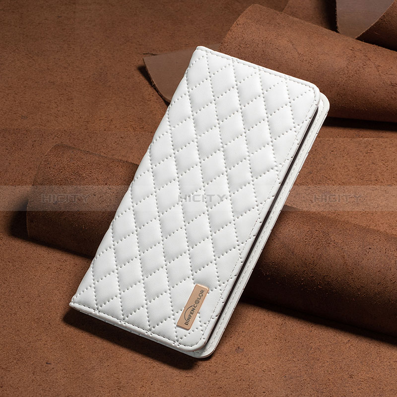 Coque Portefeuille Livre Cuir Etui Clapet B11F pour Xiaomi Poco X5 5G Blanc Plus