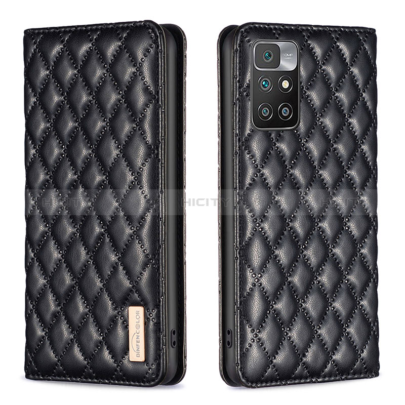 Coque Portefeuille Livre Cuir Etui Clapet B11F pour Xiaomi Redmi 10 (2022) Noir Plus