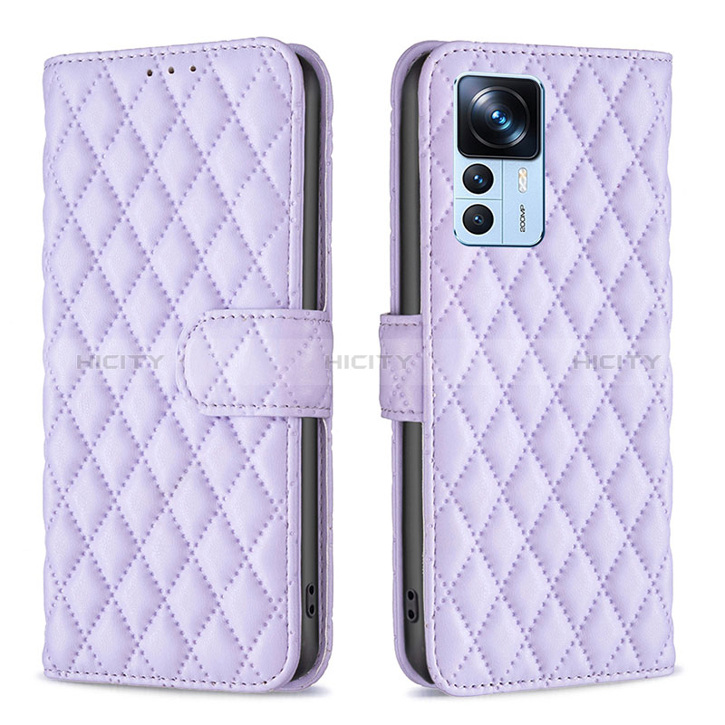 Coque Portefeuille Livre Cuir Etui Clapet B11F pour Xiaomi Redmi K50 Ultra 5G Violet Plus