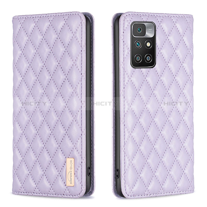 Coque Portefeuille Livre Cuir Etui Clapet B11F pour Xiaomi Redmi Note 11 4G (2021) Violet Plus