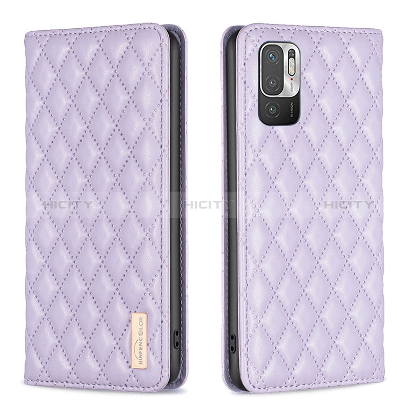 Coque Portefeuille Livre Cuir Etui Clapet B11F pour Xiaomi Redmi Note 11 SE 5G Violet Plus