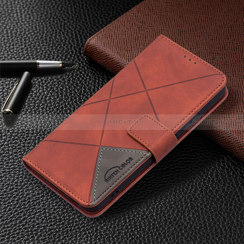 Coque Portefeuille Livre Cuir Etui Clapet B12F pour Samsung Galaxy S25 Plus 5G Marron Plus