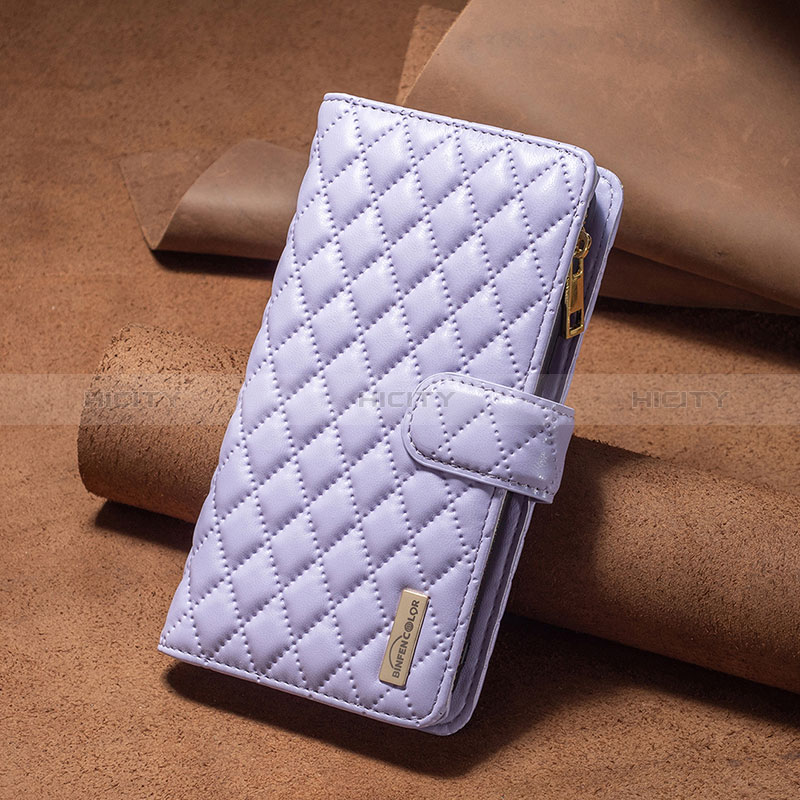 Coque Portefeuille Livre Cuir Etui Clapet B12F pour Xiaomi Mi 13 5G Violet Plus