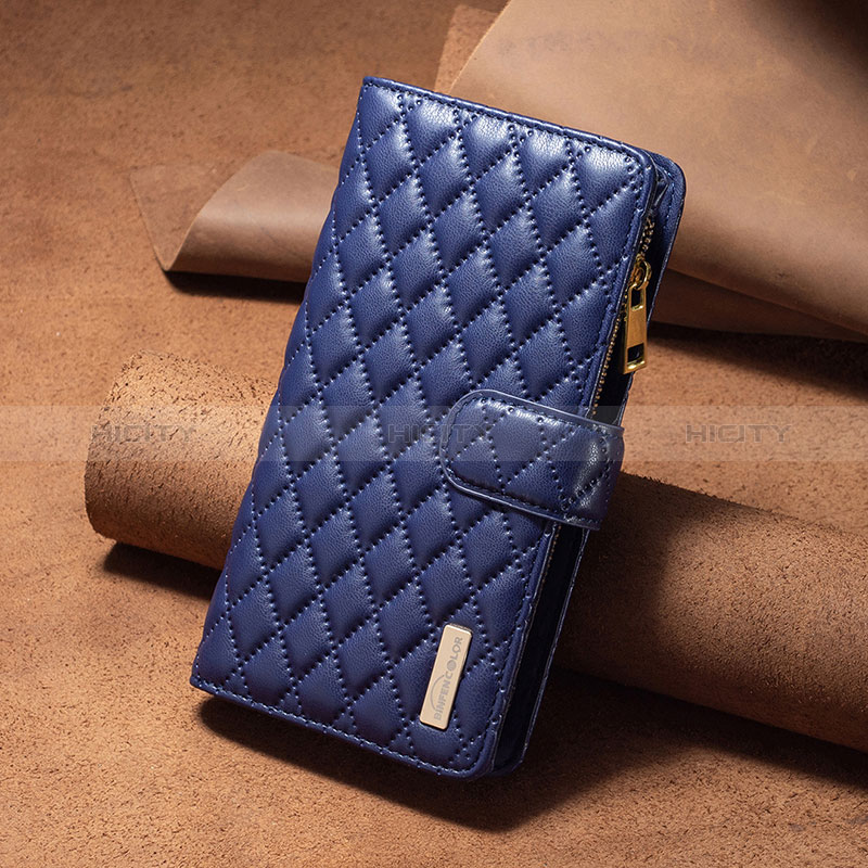 Coque Portefeuille Livre Cuir Etui Clapet B12F pour Xiaomi Poco C55 Bleu Plus