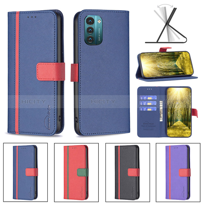 Coque Portefeuille Livre Cuir Etui Clapet B13F pour Nokia G21 Plus