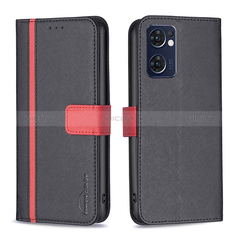 Coque Portefeuille Livre Cuir Etui Clapet B13F pour OnePlus Nord CE 2 5G Noir Plus