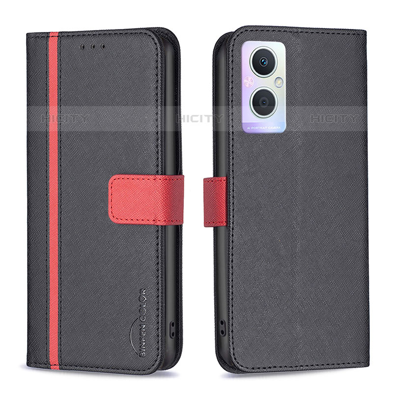 Coque Portefeuille Livre Cuir Etui Clapet B13F pour OnePlus Nord N20 5G Noir Plus