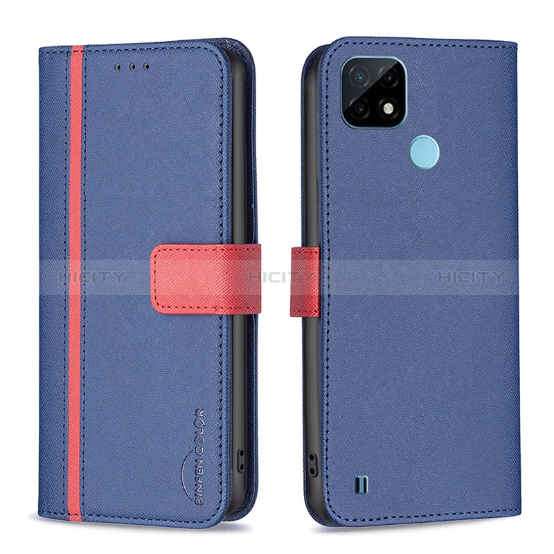 Coque Portefeuille Livre Cuir Etui Clapet B13F pour Realme C21 Plus