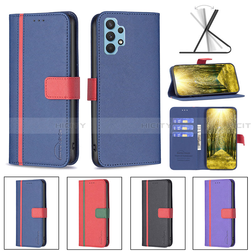 Coque Portefeuille Livre Cuir Etui Clapet B13F pour Samsung Galaxy A32 5G Plus