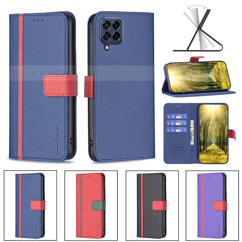 Coque Portefeuille Livre Cuir Etui Clapet B13F pour Samsung Galaxy M53 5G Plus