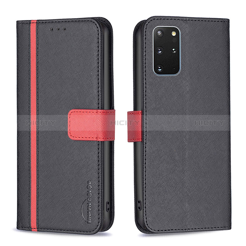 Coque Portefeuille Livre Cuir Etui Clapet B13F pour Samsung Galaxy S20 Plus 5G Noir Plus