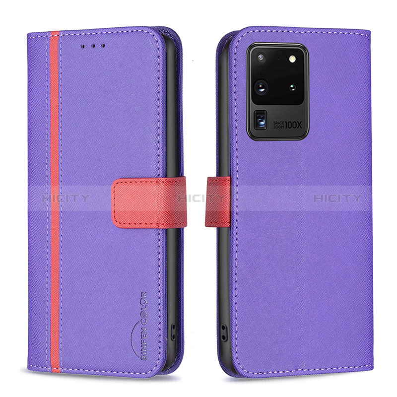 Coque Portefeuille Livre Cuir Etui Clapet B13F pour Samsung Galaxy S20 Ultra 5G Plus