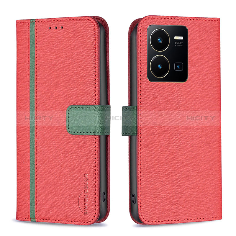 Coque Portefeuille Livre Cuir Etui Clapet B13F pour Vivo Y35 4G Plus