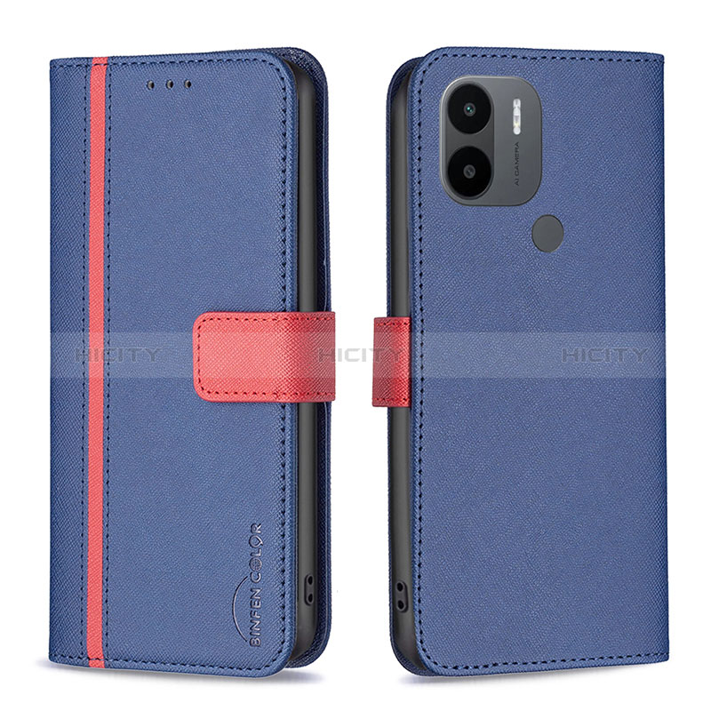 Coque Portefeuille Livre Cuir Etui Clapet B13F pour Xiaomi Redmi A1 Plus Bleu Plus