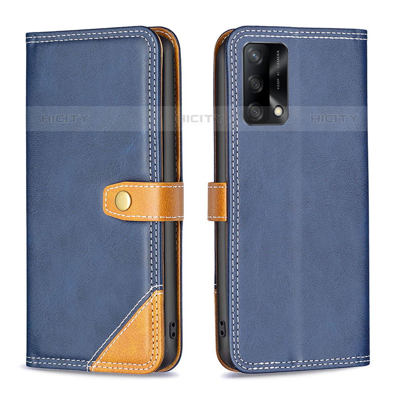 Coque Portefeuille Livre Cuir Etui Clapet B14F pour Oppo A74 4G Plus