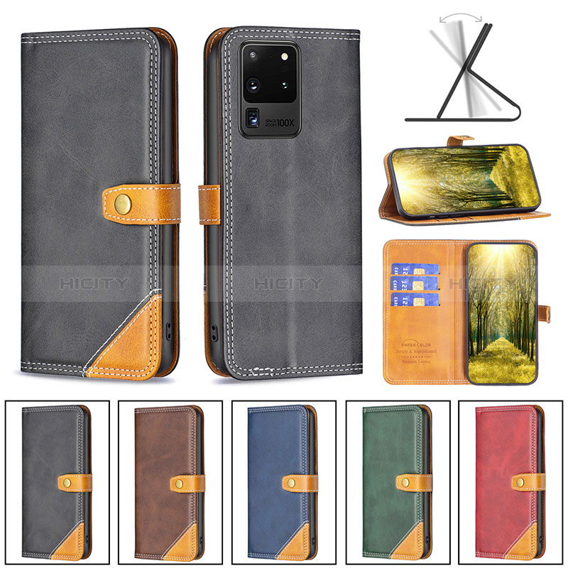 Coque Portefeuille Livre Cuir Etui Clapet B14F pour Samsung Galaxy S20 Ultra 5G Plus