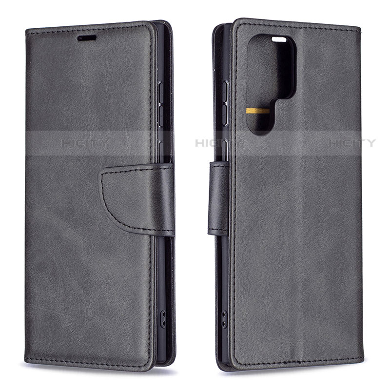 Coque Portefeuille Livre Cuir Etui Clapet B14F pour Samsung Galaxy S23 Ultra 5G Plus