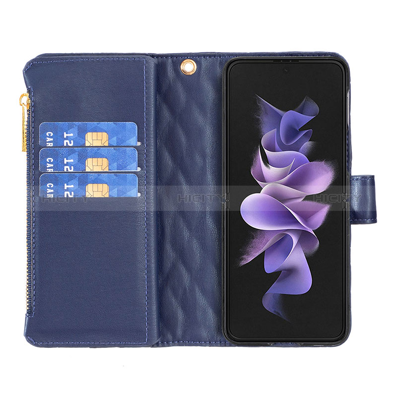 Coque Portefeuille Livre Cuir Etui Clapet B14F pour Samsung Galaxy Z Fold3 5G Plus