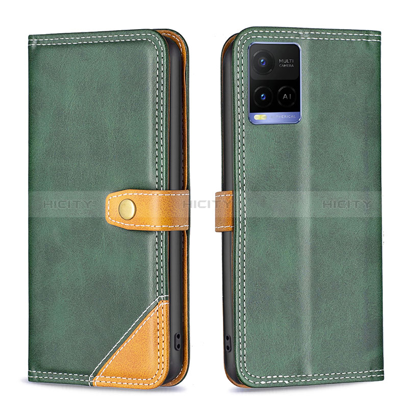 Coque Portefeuille Livre Cuir Etui Clapet B14F pour Vivo Y21s Plus