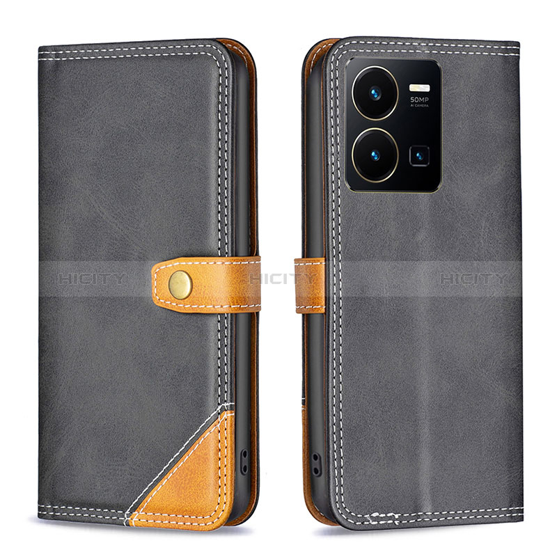 Coque Portefeuille Livre Cuir Etui Clapet B14F pour Vivo Y35 4G Plus