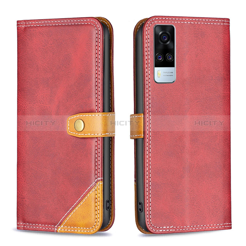 Coque Portefeuille Livre Cuir Etui Clapet B14F pour Vivo Y51 (2021) Plus