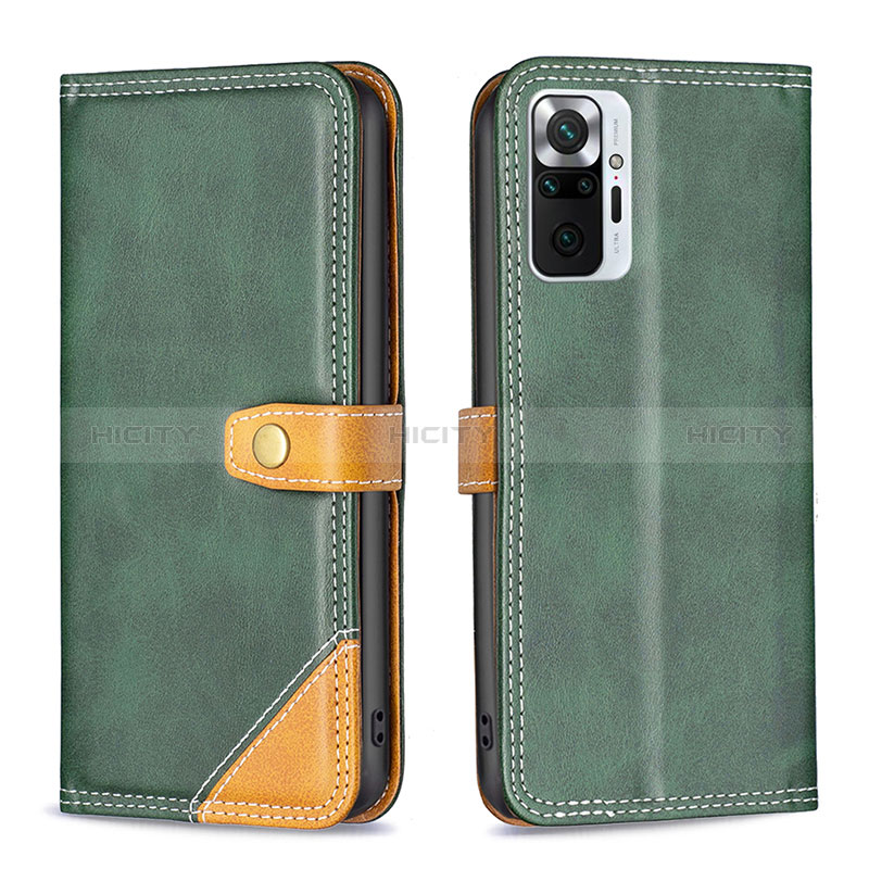 Coque Portefeuille Livre Cuir Etui Clapet B14F pour Xiaomi Redmi Note 10 Pro 4G Plus