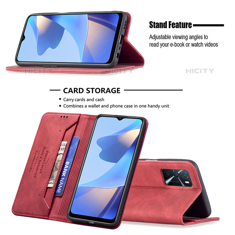 Coque Portefeuille Livre Cuir Etui Clapet B15F pour Oppo A54s Plus