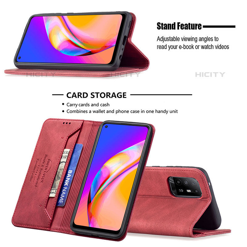 Coque Portefeuille Livre Cuir Etui Clapet B15F pour Oppo F19 Pro+ Plus 5G Plus