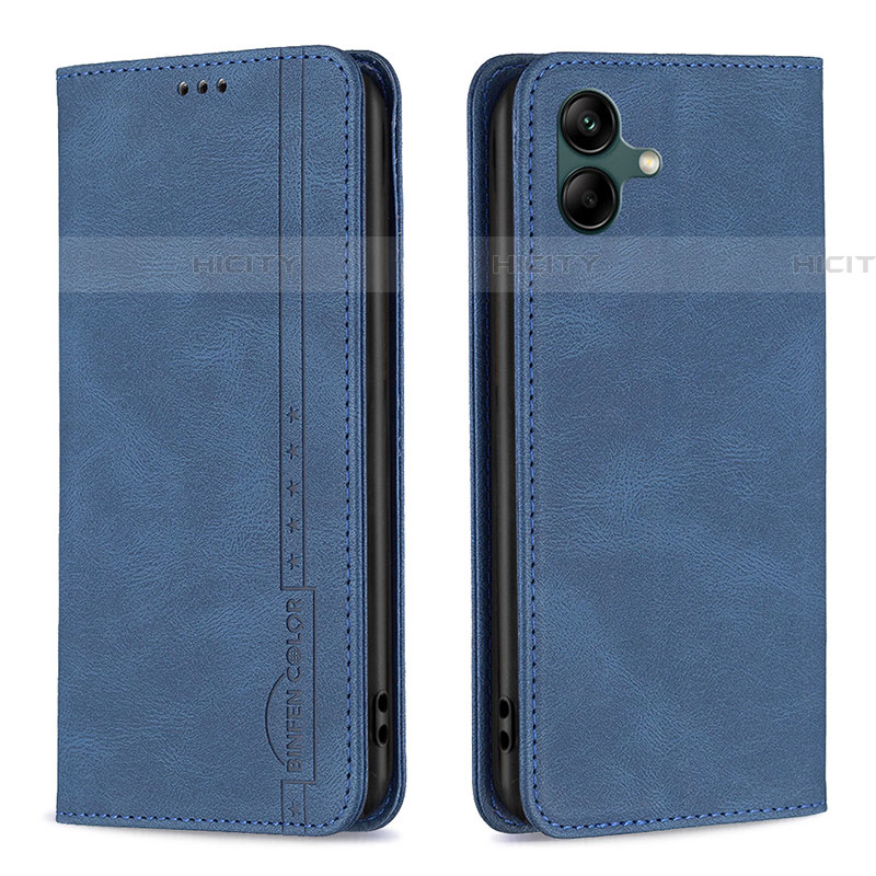 Coque Portefeuille Livre Cuir Etui Clapet B15F pour Samsung Galaxy A04E Bleu Plus