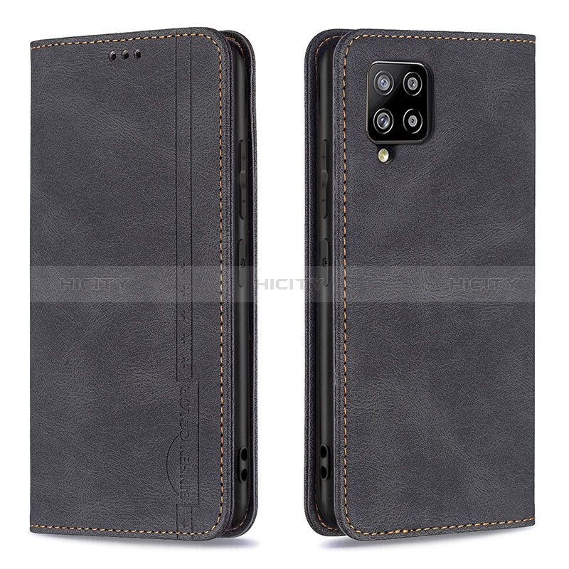 Coque Portefeuille Livre Cuir Etui Clapet B15F pour Samsung Galaxy A42 5G Noir Plus