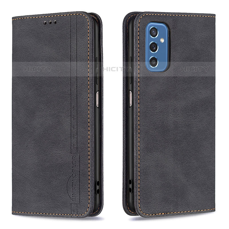 Coque Portefeuille Livre Cuir Etui Clapet B15F pour Samsung Galaxy M52 5G Noir Plus