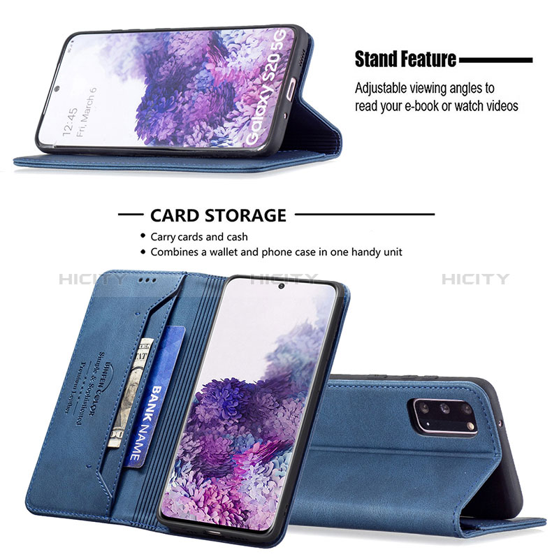 Coque Portefeuille Livre Cuir Etui Clapet B15F pour Samsung Galaxy S20 5G Plus