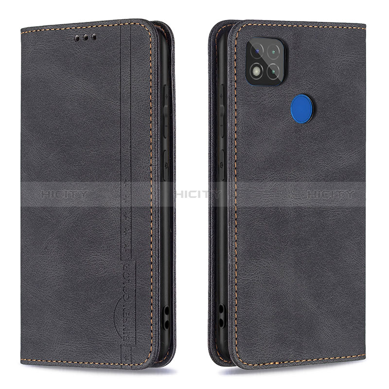 Coque Portefeuille Livre Cuir Etui Clapet B15F pour Xiaomi POCO C31 Noir Plus