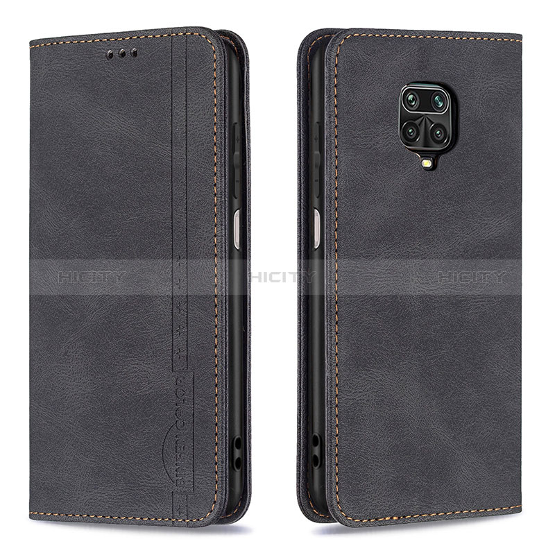 Coque Portefeuille Livre Cuir Etui Clapet B15F pour Xiaomi Poco M2 Pro Noir Plus