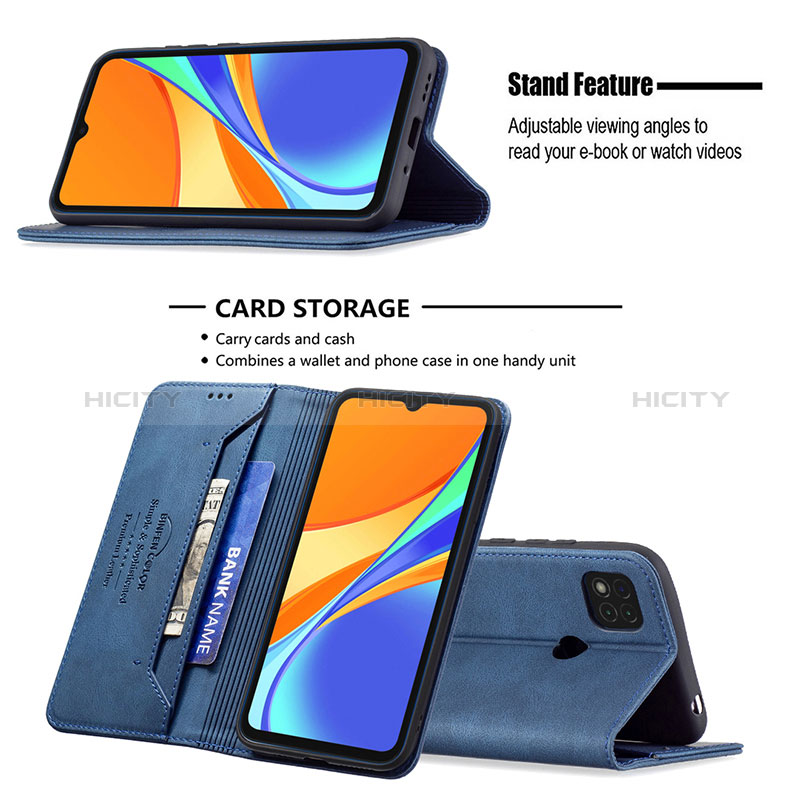 Coque Portefeuille Livre Cuir Etui Clapet B15F pour Xiaomi Redmi 9 Activ Plus