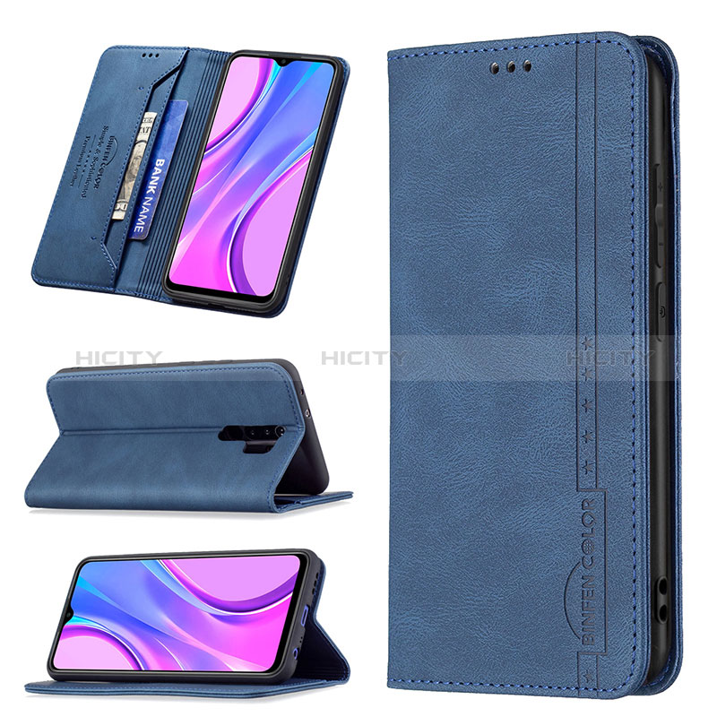 Coque Portefeuille Livre Cuir Etui Clapet B15F pour Xiaomi Redmi 9 Prime India Plus