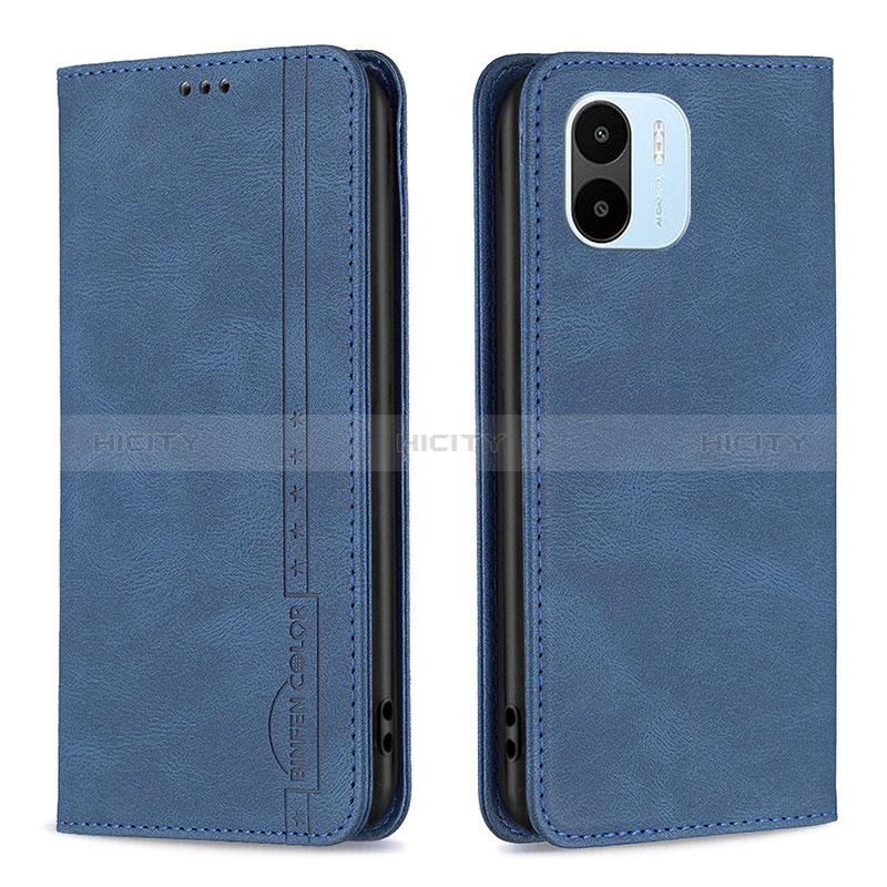 Coque Portefeuille Livre Cuir Etui Clapet B15F pour Xiaomi Redmi A1 Bleu Plus