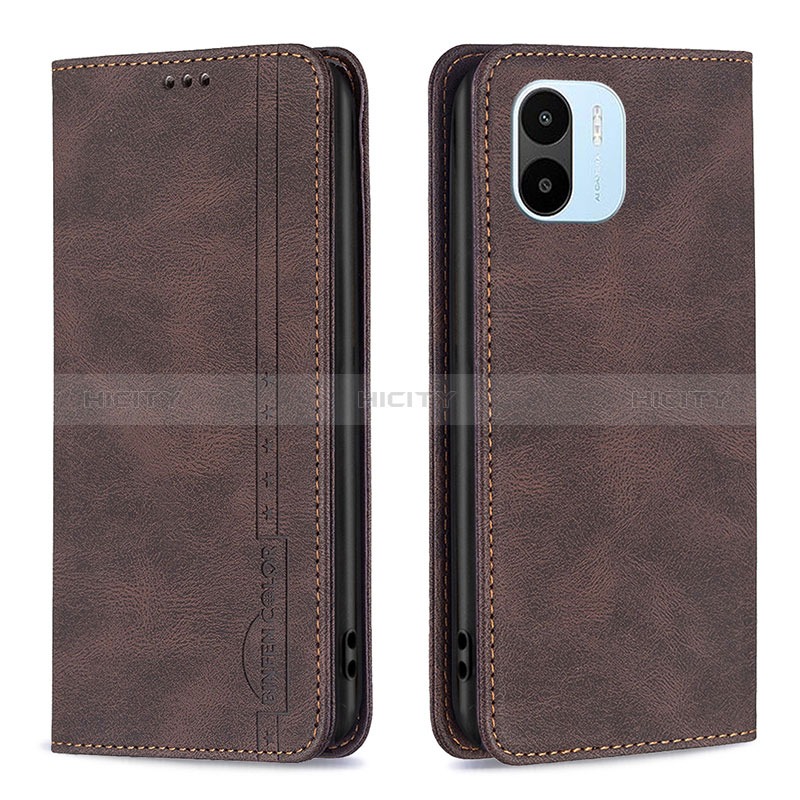 Coque Portefeuille Livre Cuir Etui Clapet B15F pour Xiaomi Redmi A1 Marron Plus