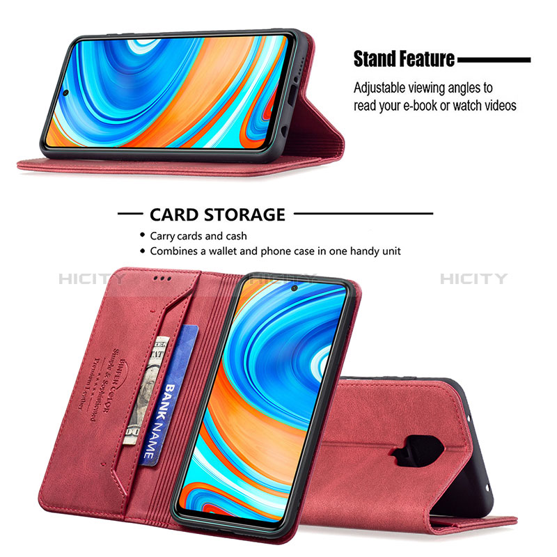 Coque Portefeuille Livre Cuir Etui Clapet B15F pour Xiaomi Redmi Note 9S Plus