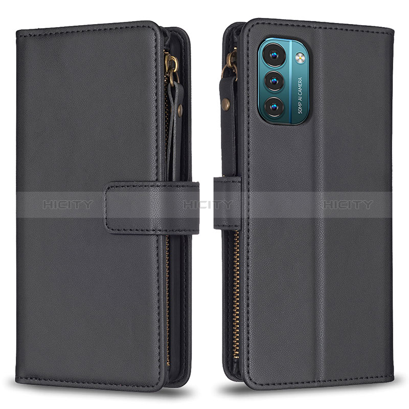 Coque Portefeuille Livre Cuir Etui Clapet B16F pour Nokia G11 Noir Plus