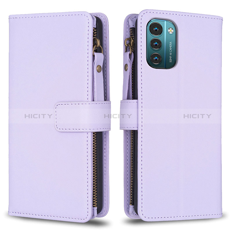 Coque Portefeuille Livre Cuir Etui Clapet B16F pour Nokia G11 Violet Clair Plus