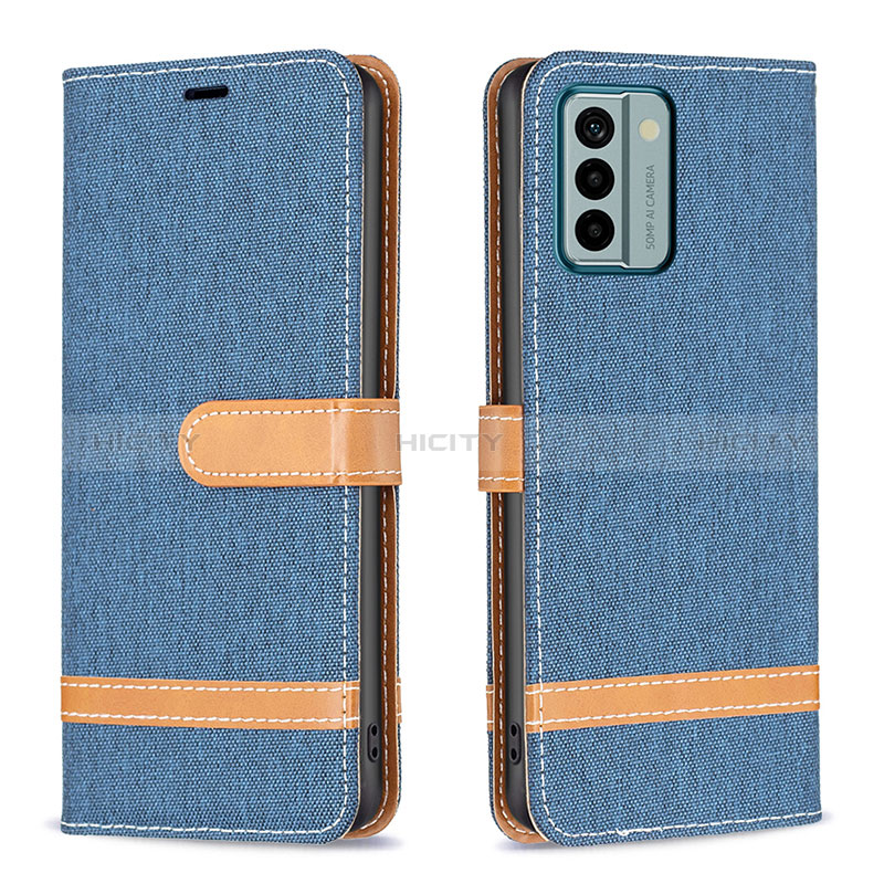 Coque Portefeuille Livre Cuir Etui Clapet B16F pour Nokia G22 Bleu Ciel Plus