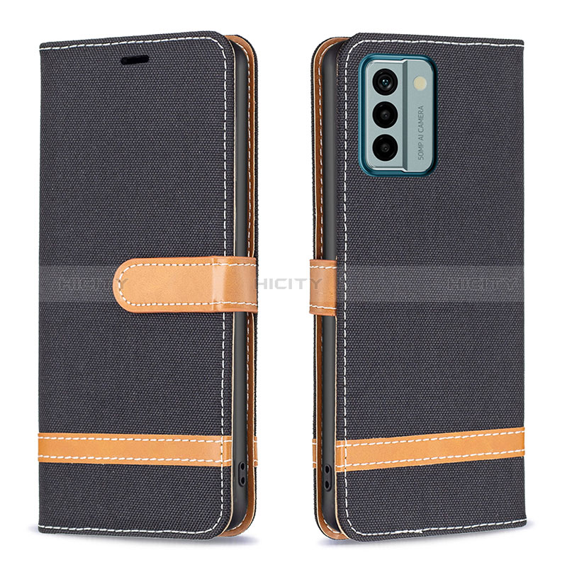 Coque Portefeuille Livre Cuir Etui Clapet B16F pour Nokia G22 Noir Plus