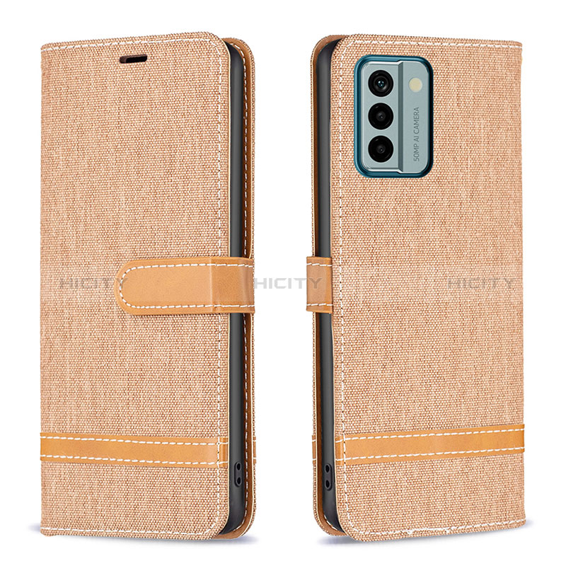 Coque Portefeuille Livre Cuir Etui Clapet B16F pour Nokia G22 Or Plus