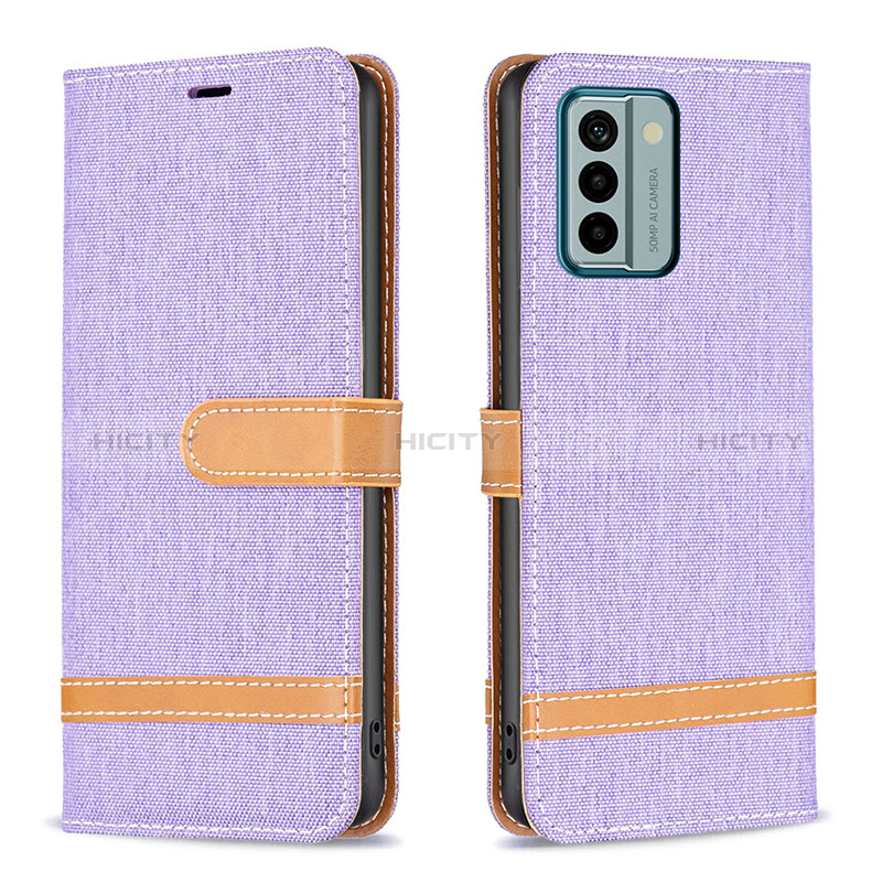 Coque Portefeuille Livre Cuir Etui Clapet B16F pour Nokia G22 Violet Clair Plus