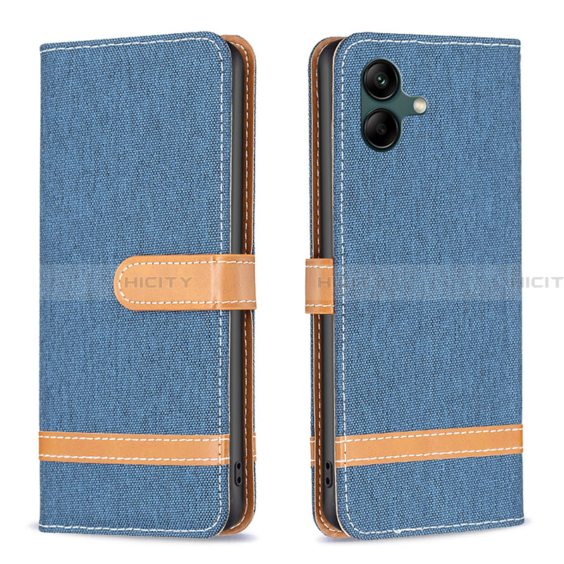 Coque Portefeuille Livre Cuir Etui Clapet B16F pour Samsung Galaxy A05 Bleu Royal Plus