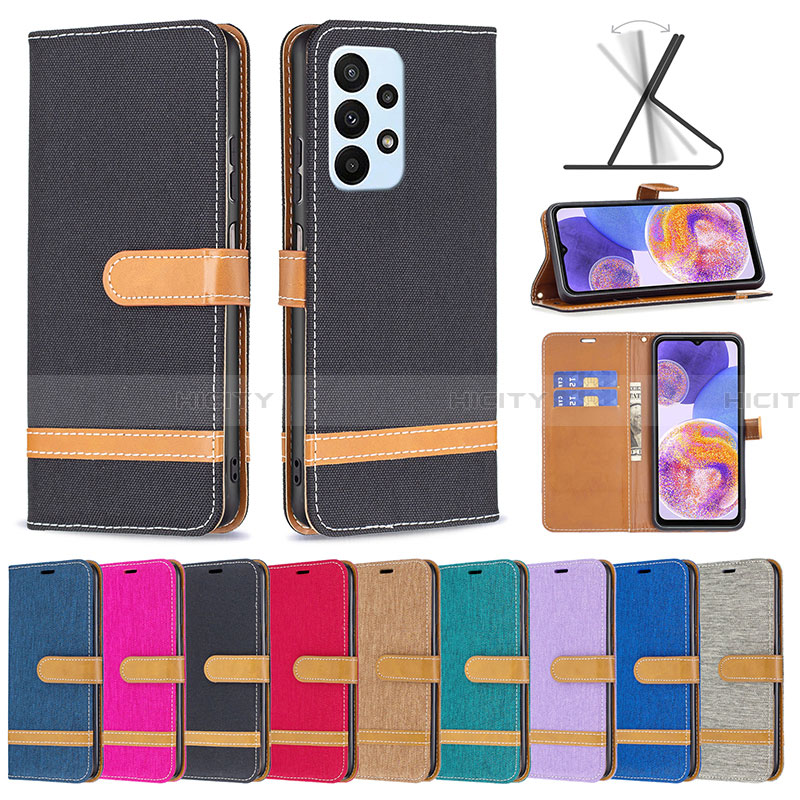 Coque Portefeuille Livre Cuir Etui Clapet B16F pour Samsung Galaxy A23 4G Plus