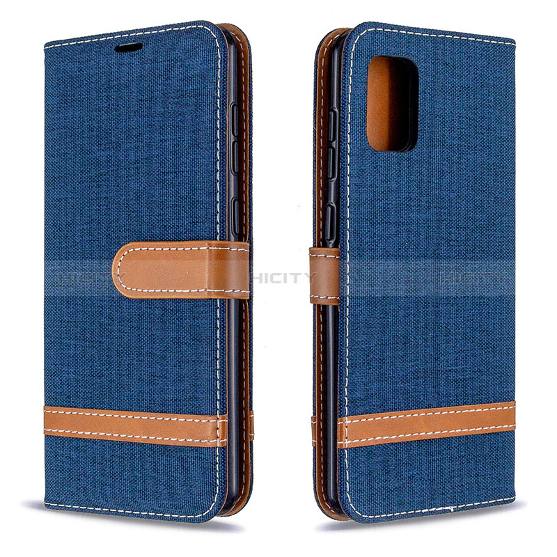 Coque Portefeuille Livre Cuir Etui Clapet B16F pour Samsung Galaxy A31 Bleu Royal Plus