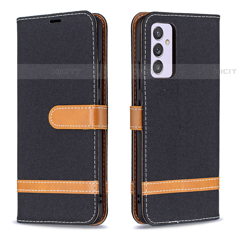 Coque Portefeuille Livre Cuir Etui Clapet B16F pour Samsung Galaxy A34 5G Noir Plus