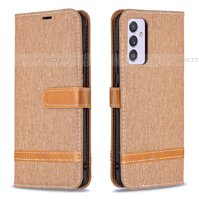 Coque Portefeuille Livre Cuir Etui Clapet B16F pour Samsung Galaxy A34 5G Or Plus